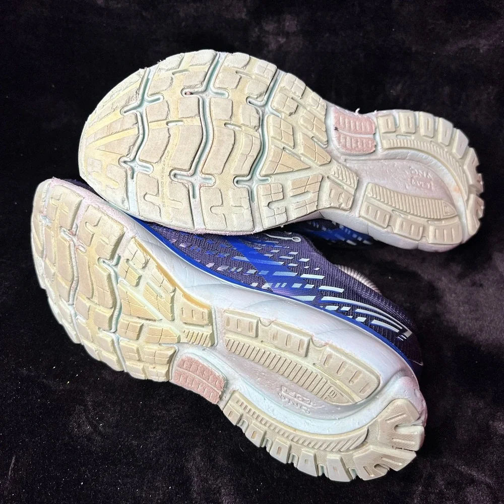 Brooks Ghost 13 1203381B459 Womens 9 Athletic Running Shoes Blue Lace Up Sneaker